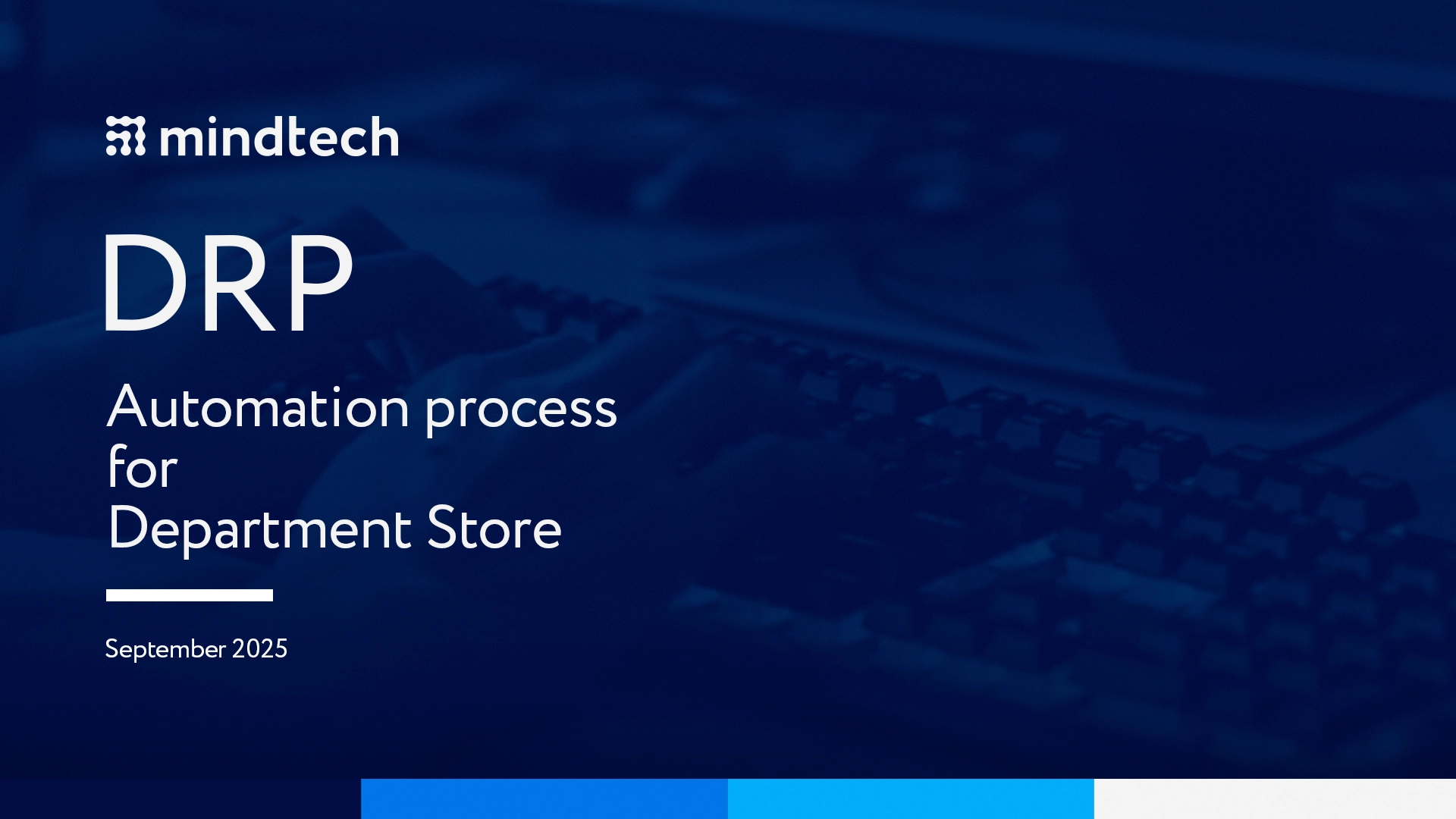 DRP Automation Process for Department Store | Mindtech Company